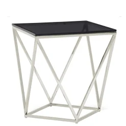 51x56x51 Designer Beistelltisch aus Rauchglas - Lova^Wohnen Discount