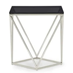 51x56x51 Designer Beistelltisch aus Rauchglas - Lova^Wohnen Discount