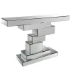 Wohnen 119x80x33 Designer Konsolentisch im Spiegel Look - Odalfro