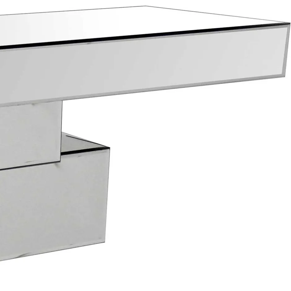 Wohnen 119x80x33 Designer Konsolentisch im Spiegel Look - Odalfro