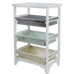 54x86x32 Designer Regal aus Kiefer im Shabby Chic - Caprera^Wohnen