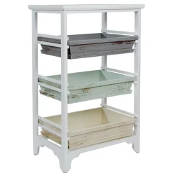 54x86x32 Designer Regal aus Kiefer im Shabby Chic - Caprera^Wohnen