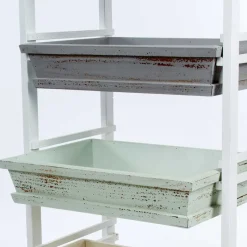 54x86x32 Designer Regal aus Kiefer im Shabby Chic - Caprera^Wohnen