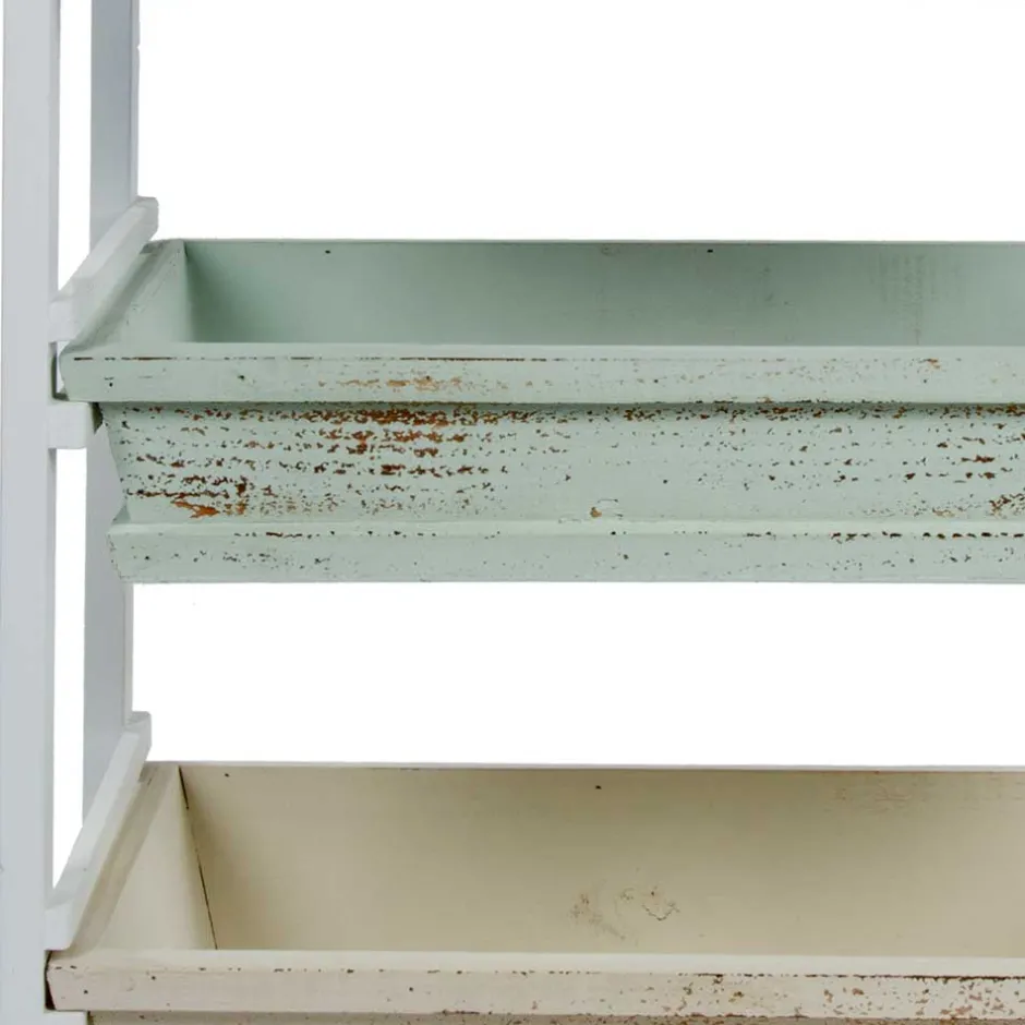 54x86x32 Designer Regal aus Kiefer im Shabby Chic - Caprera^Wohnen