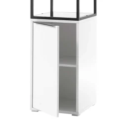 40x197x40 Designer Regal in Weiß & Schwarz - Enkraja^Wohnen Clearance