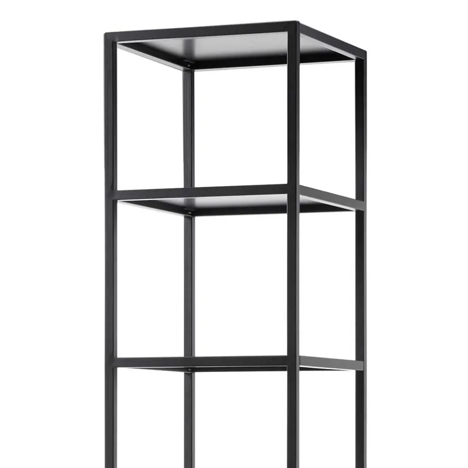 40x197x40 Designer Regal in Weiß & Schwarz - Enkraja^Wohnen Clearance