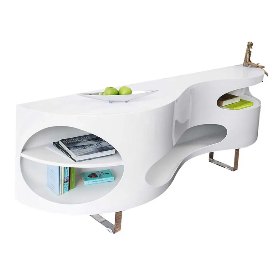 200x60x50 Designer Sideboard mit vier Fächern - Scarula^Wohnen Discount