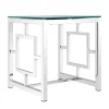 Wohnen 50x53x50 Designer Tisch mit Glas Platte - Memionda