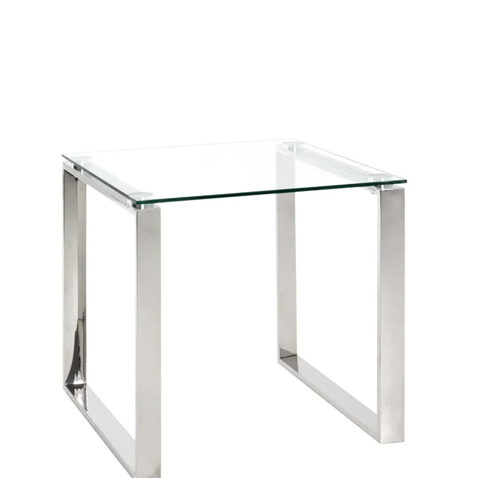 55x55x55 Designtisch mit Glasplatte - Tonico^Wohnen Online