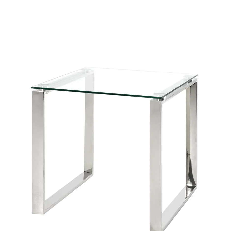 55x55x55 Designtisch mit Glasplatte - Tonico^Wohnen Online