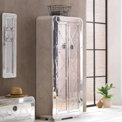 80x180x45 Dielen Schrank mit Alu - Pilot^Wohnen Hot