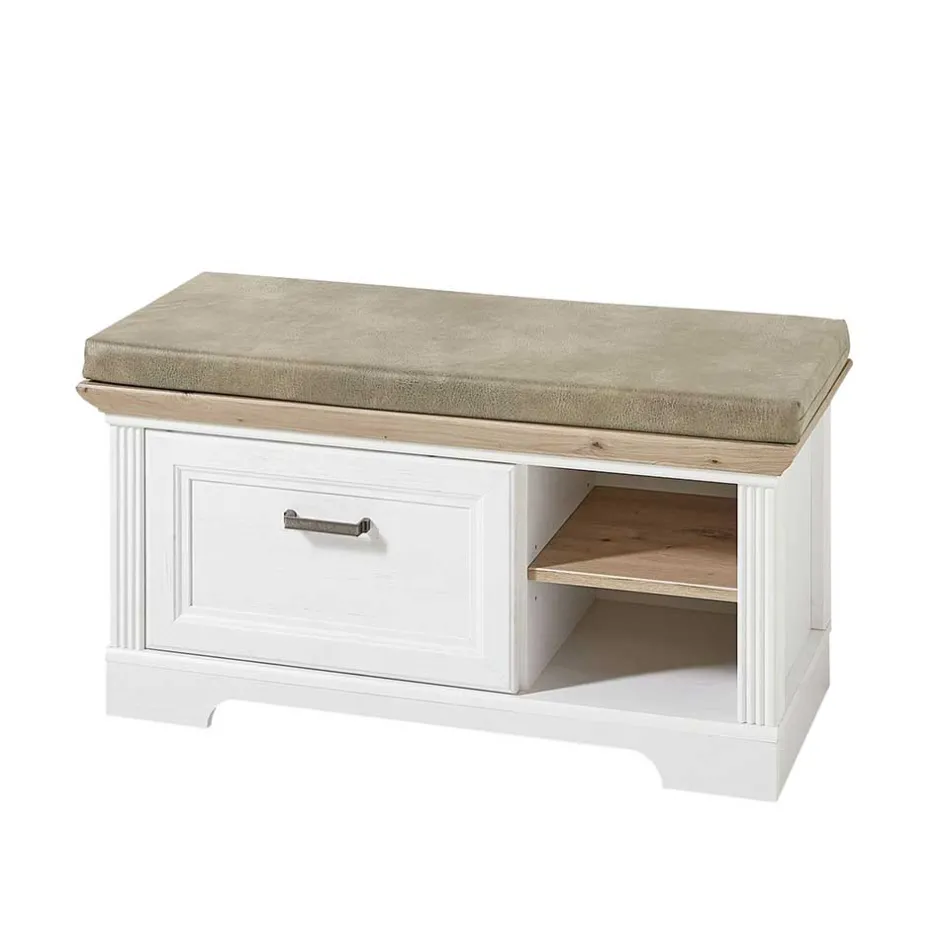 93x49x41 Dielenbank mit Stauraum - Nurelcas^Wohnen Discount