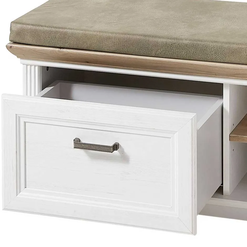 93x49x41 Dielenbank mit Stauraum - Nurelcas^Wohnen Discount