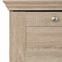 75x80x35 Dielenkommode in Holznachbildung Eiche - Onjedda^Wohnen Clearance