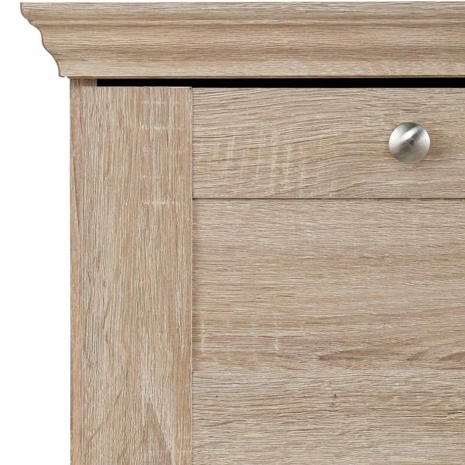 75x80x35 Dielenkommode in Holznachbildung Eiche - Onjedda^Wohnen Clearance