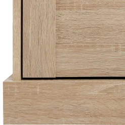 75x80x35 Dielenkommode in Holznachbildung Eiche - Onjedda^Wohnen Clearance
