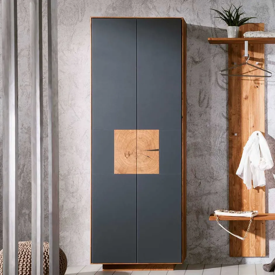 72x198x37 Dielenschrank in Anthrazit - Mandrey^Wohnen Hot