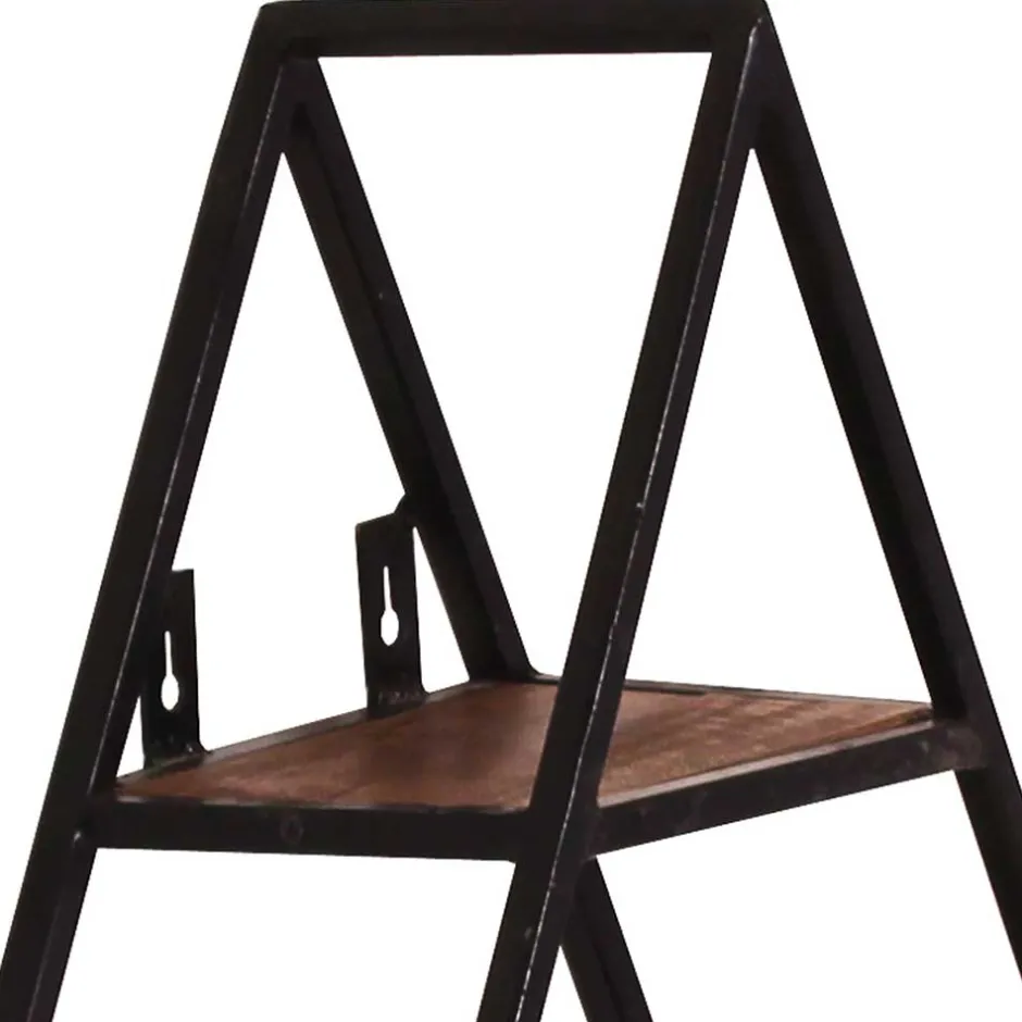 Wohnen 50x50x13 Dreieck Wandregal mit drei Böden - Mendoza