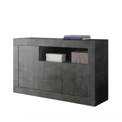 138x86x43 Esszimmer Kommode in Dunkelgrau - Putri^Wohnen Best