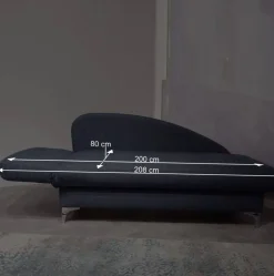 182x79x86 Federkern Schlafsofa in Blau - Curtici^Wohnen New