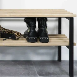 Wohnen 100x45x34 Flurbank mit Schuhablage - Fuladoma