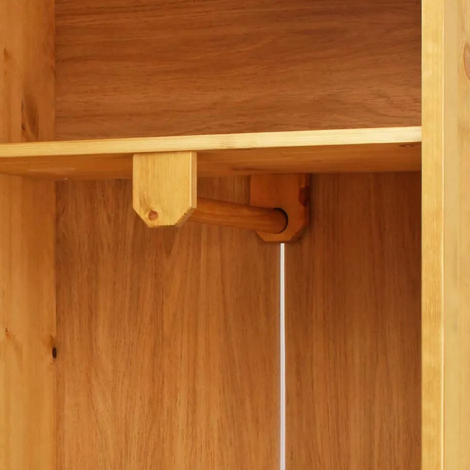 69x188x37 Flurschrank in Kiefer Natur - Vanpos^Wohnen Clearance