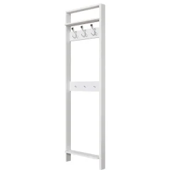 60x192x12 Garderobe aus Massivholz in Weiß - Oranias^Wohnen Best