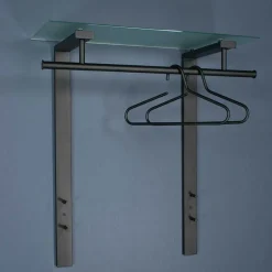 80x90x33 Garderobe mit Glas Hutboden - Justina^Wohnen