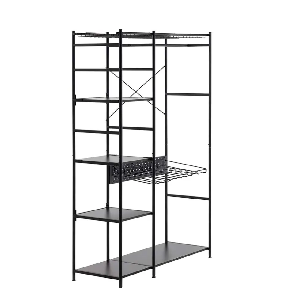 120x182x45 Garderoben Regal mit Stange - Nalisha^Wohnen Outlet