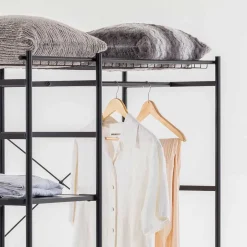 120x182x45 Garderoben Regal mit Stange - Nalisha^Wohnen Outlet