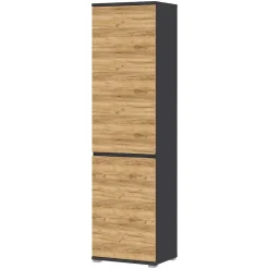 54x200x40 Garderobenschrank in Wildeiche & Grau - Orsecca^Wohnen Hot