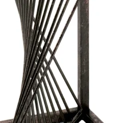 Wohnen 30x60x30 Glastisch mit Metallgestell - Tyrcio