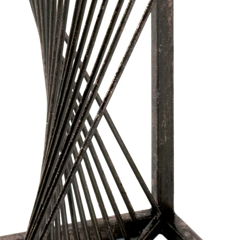 Wohnen 30x60x30 Glastisch mit Metallgestell - Tyrcio