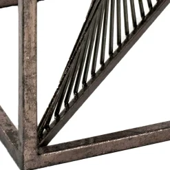 Wohnen 30x60x30 Glastisch mit Metallgestell - Tyrcio