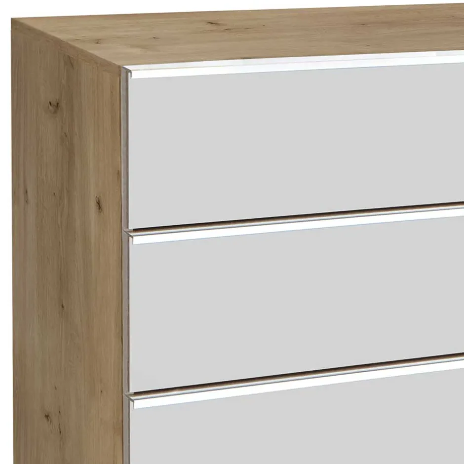 75x120x42 Große Hochkommode mit sechs Schubladen - Nuetran^Wohnen Clearance