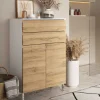 Wohnen 60x97x34 Highboard fürs Bad zweifarbig - Aspariavo