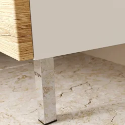 Wohnen 60x97x34 Highboard fürs Bad zweifarbig - Aspariavo