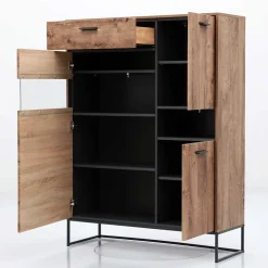 Wohnen 110x148x38 Highboard im Factory Style - Xindus
