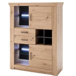 Wohnen 110x146x45 Highboard mit offenen Fächern - Wykina