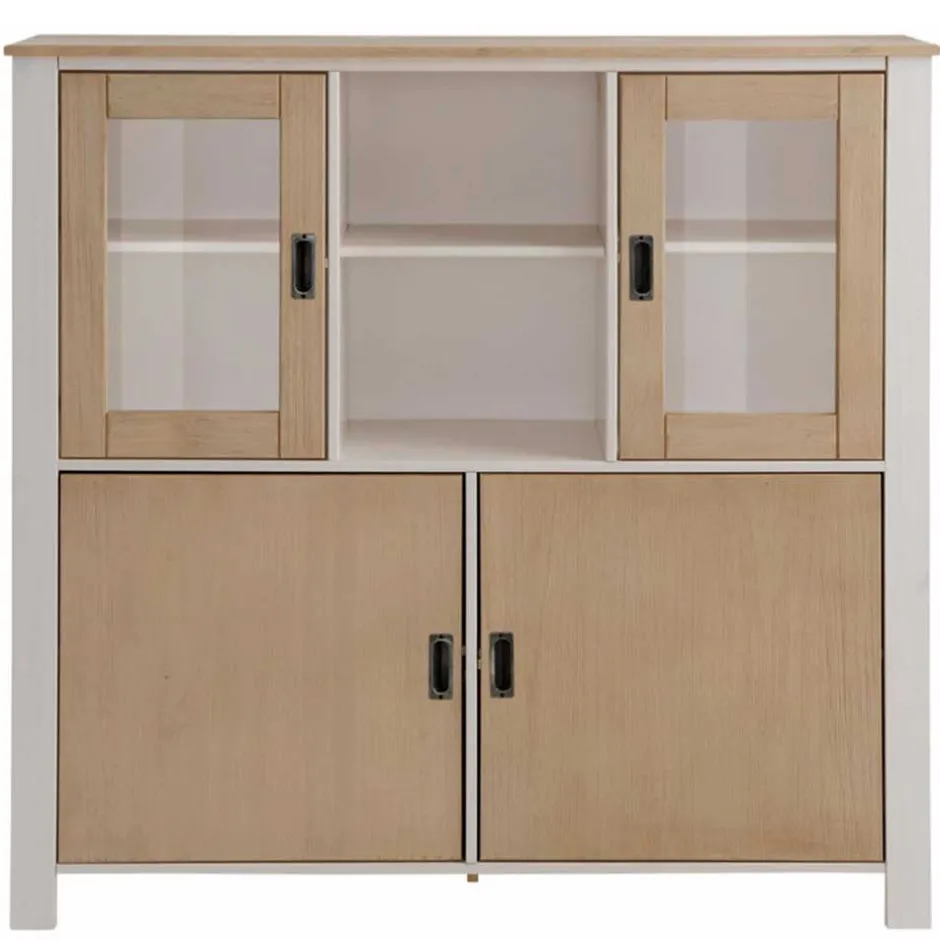 125x120x35 Highboard Scandi Style zweifarbig - Airina^Wohnen