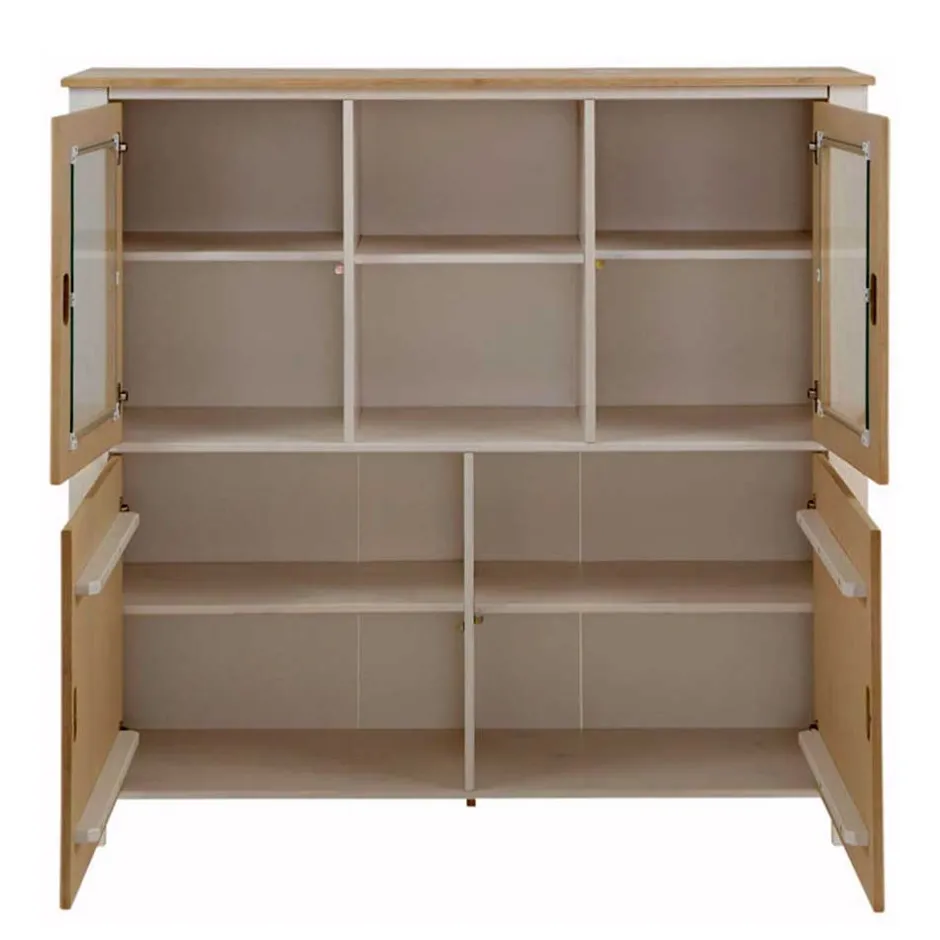 125x120x35 Highboard Scandi Style zweifarbig - Airina^Wohnen