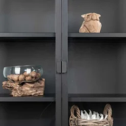 80x102x40 Highboard Vitrine aus Glas & Stahl - Immy^Wohnen Outlet