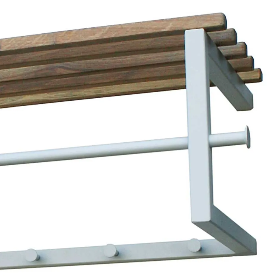 76x26x34 Hängegarderobe in Weiß & Eiche - Marcios^Wohnen Clearance