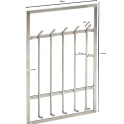 60x100x8 Hängende Garderobe aus Metall - modern - Marano^Wohnen