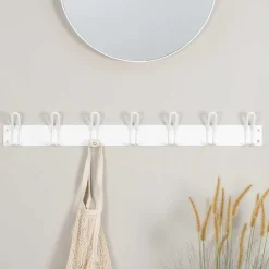 Wohnen 100x14x7 Hängende Garderobe mit 7 doppelten Haken - Thilado