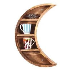 Wohnen 40x60x13 Hängendes Regal Mondsichel Design - Bageria