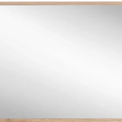 Wohnen 80x70x2 Hängespiegel mit Rahmen in Holzoptik - Kuetra