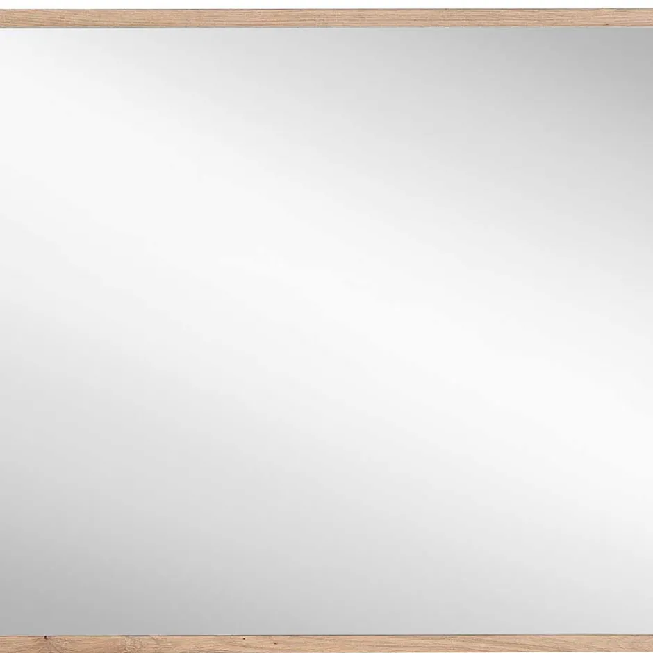 Wohnen 80x70x2 Hängespiegel mit Rahmen in Holzoptik - Kuetra
