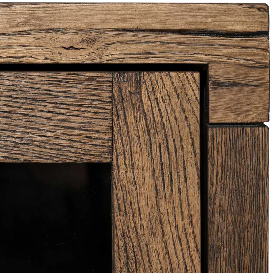 50x105x35 Hängevitrine aus Eiche in Wenge - Sieno^Wohnen Online