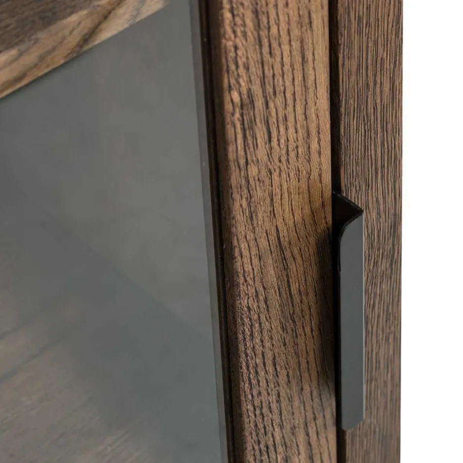 50x105x35 Hängevitrine aus Eiche in Wenge - Sieno^Wohnen Online